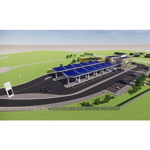 Solar - Batarya Destekli Elektrikli Araç Şarj İstasyonu/Tesisi ( Solar - Battery Powered Electric Vehicle Charging Station/Facility )